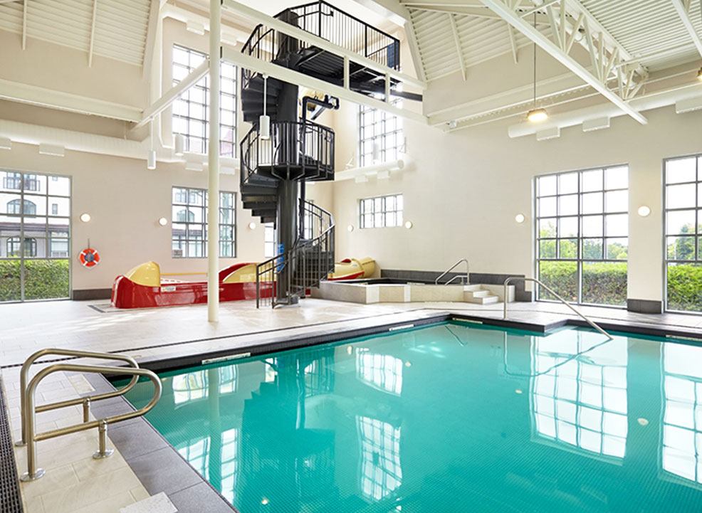 Indoor out door pool at Algonquin resortAndrews By the Sea, New Brunswick