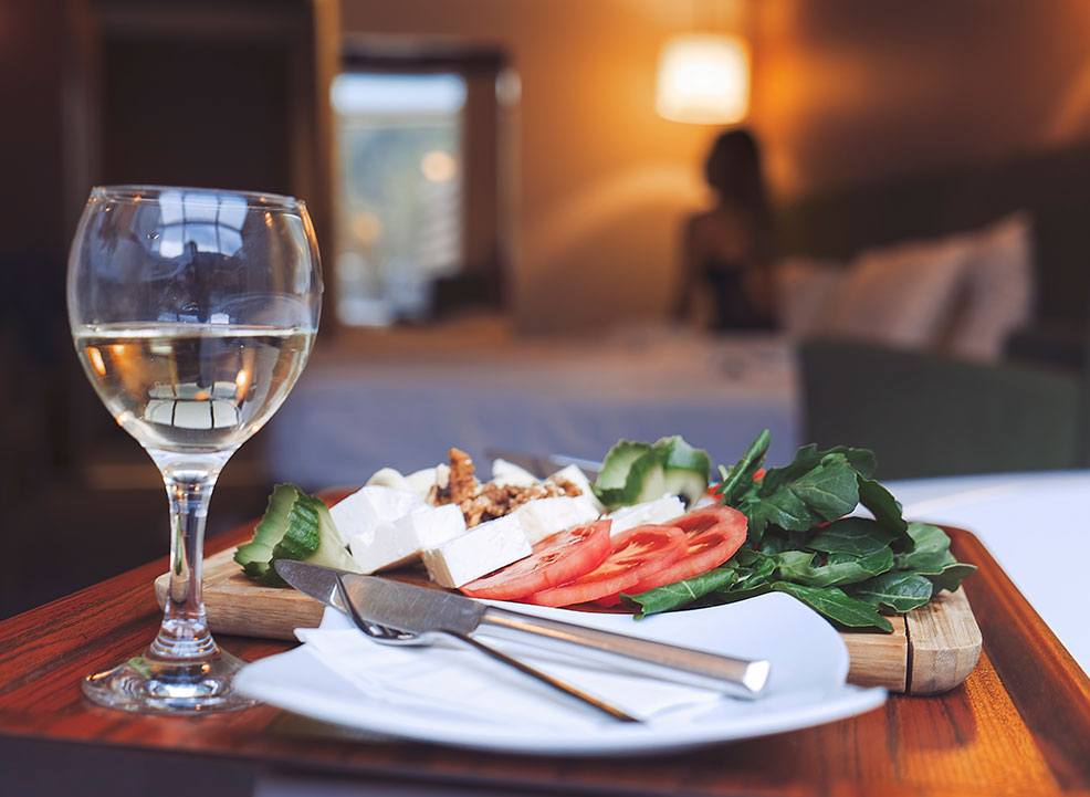 In-Room Dining at Andrews By the Sea, New Brunswick